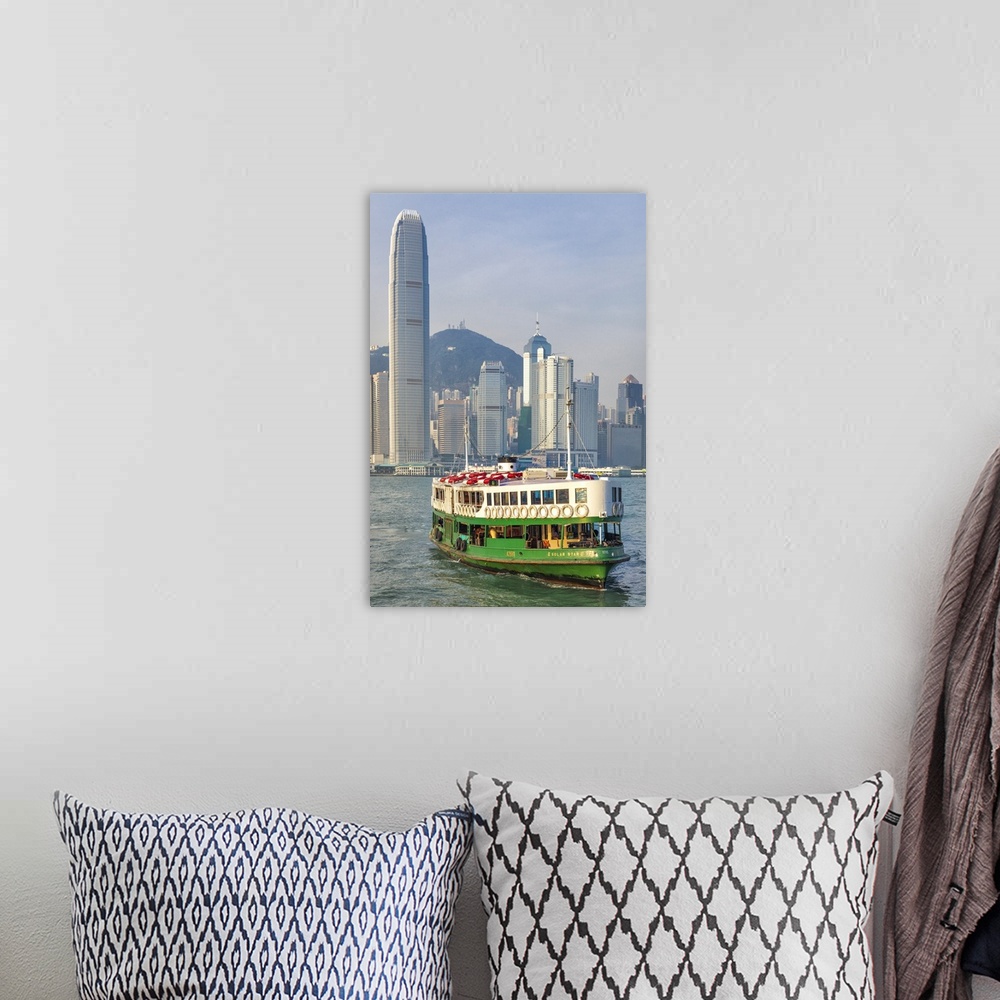 A bohemian room featuring China, Hong Kong, Hong Kong island, Star ferry from Hong Kong Island to Tsim Sha Tsui, Kowloon.