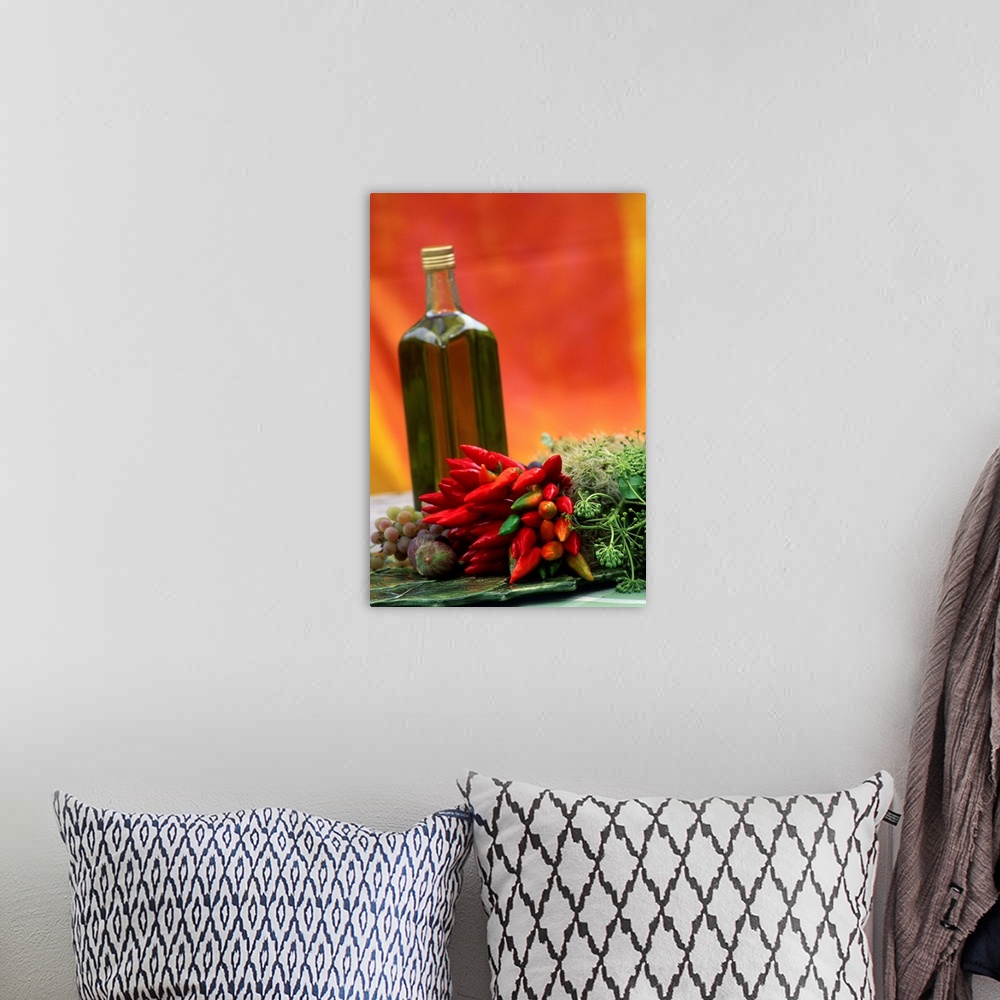 A bohemian room featuring Hot peppers