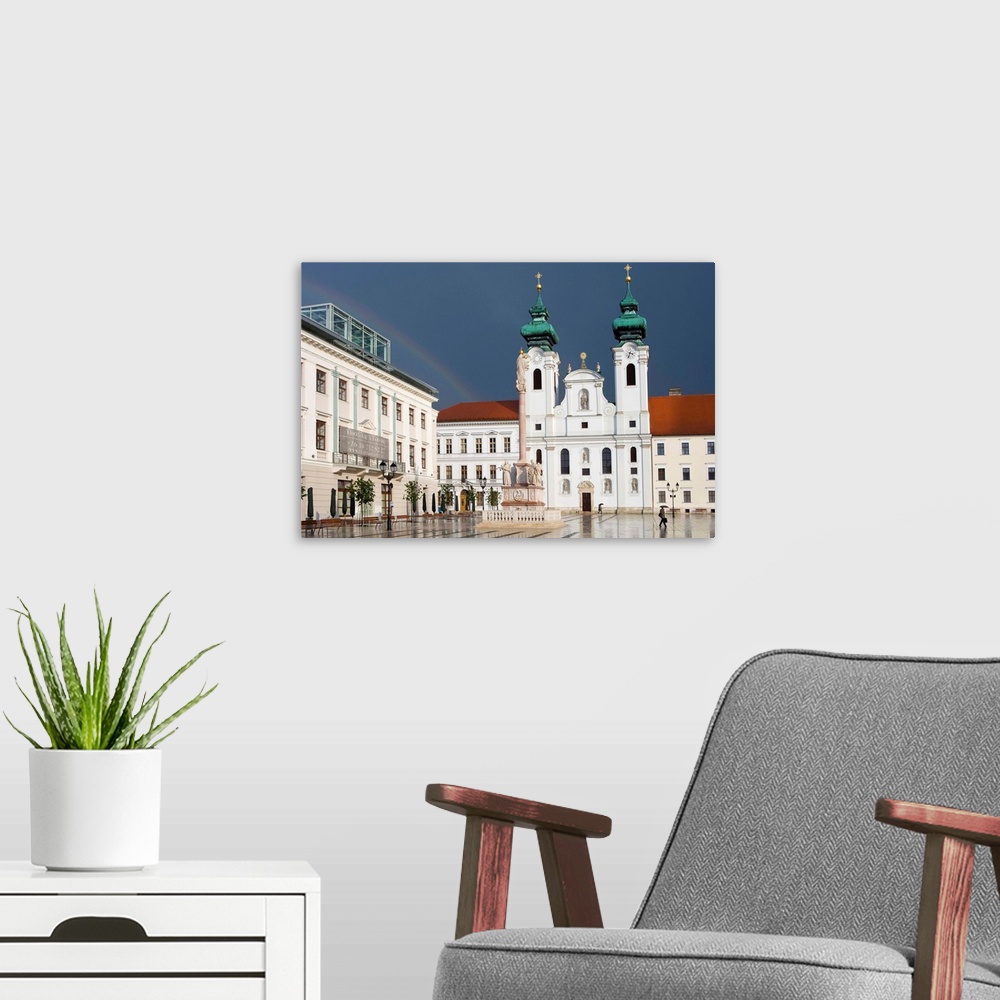 A modern room featuring Hungary, Gyor-Sopron, Gyor, The main square