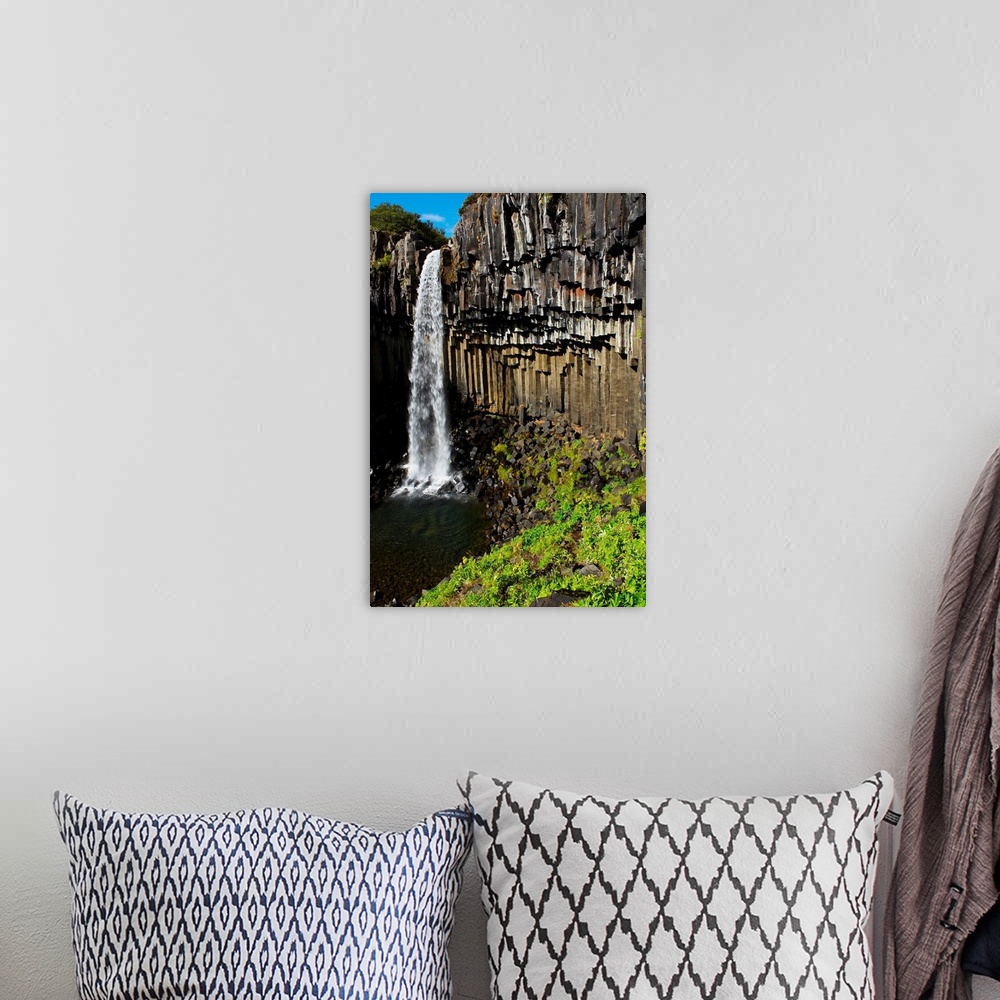 A bohemian room featuring Iceland, South Iceland, Su..urland, Svartifoss waterfall