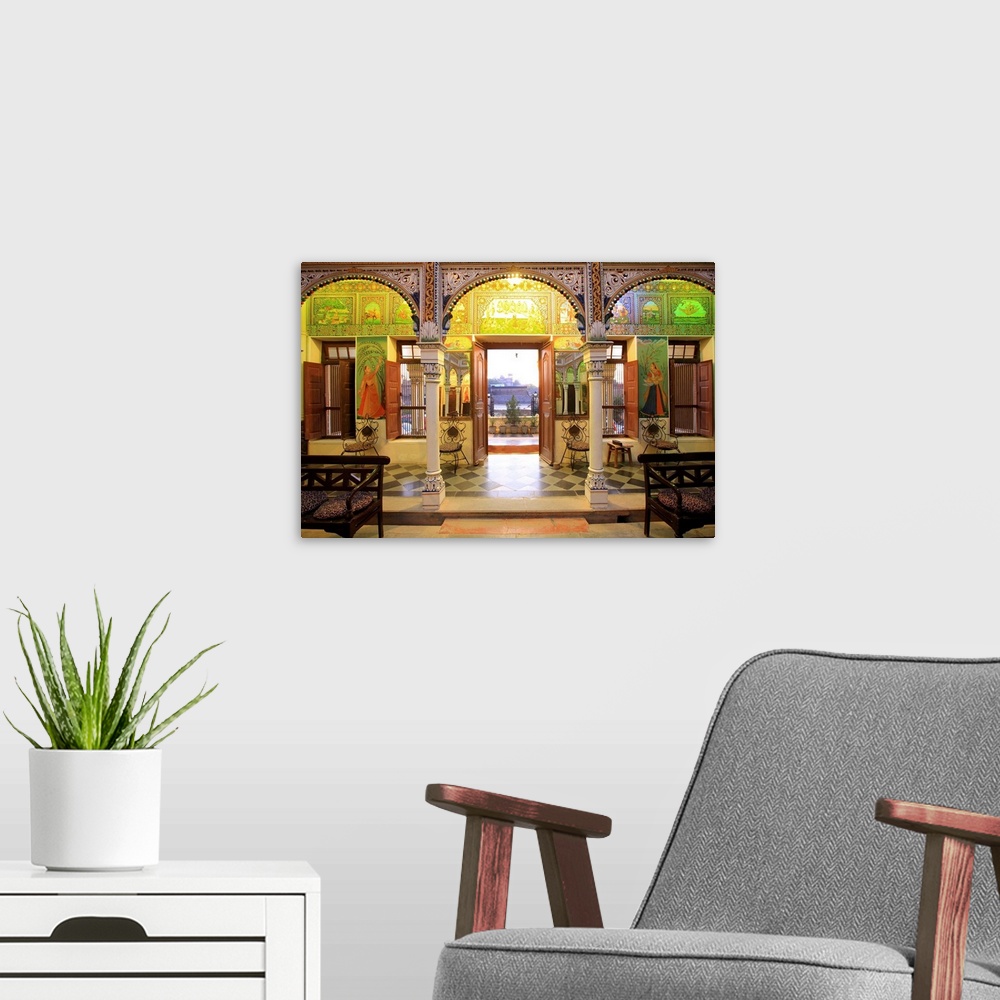 A modern room featuring India, Rajasthan, Mandawa, Hotel Heritage Mandawa