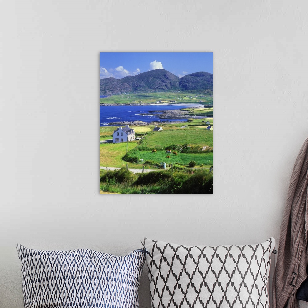 A bohemian room featuring Ireland, Cork, Beara Peninsula, Ballydonegan Bay