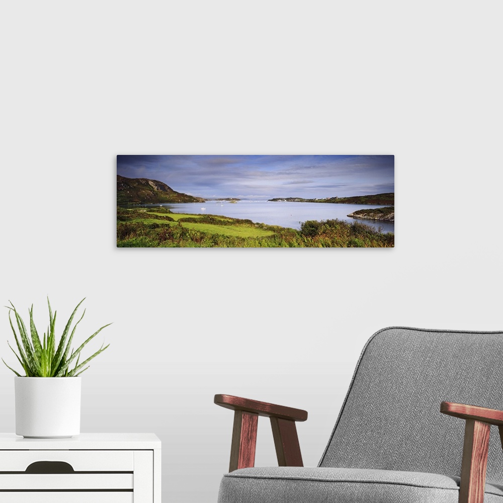 A modern room featuring Ireland, Cork, Crookhaven, View of Crookhaven Bay and the village.