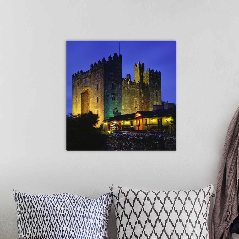 A bohemian room featuring Ireland, County Clare, Bunratty Castle near Limerick town