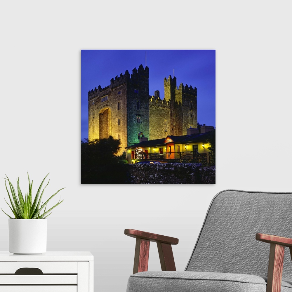 A modern room featuring Ireland, County Clare, Bunratty Castle near Limerick town