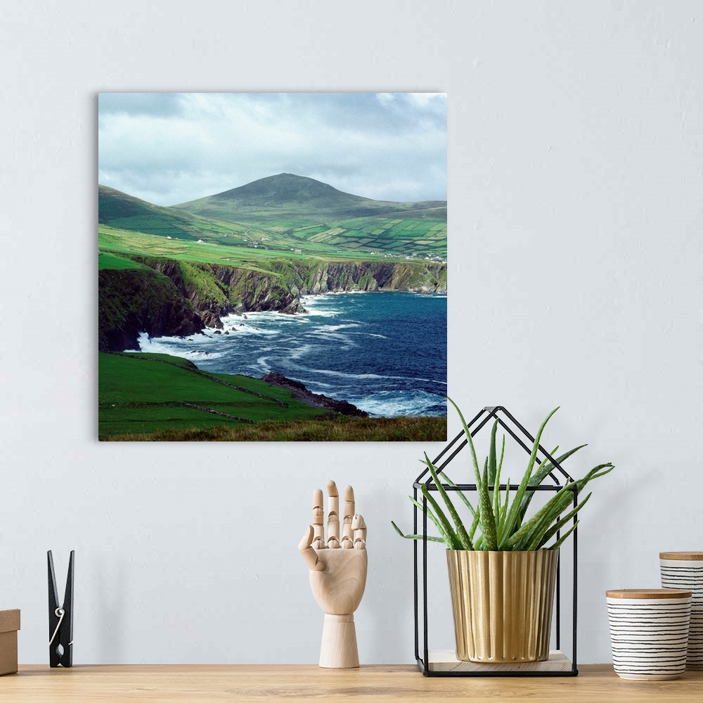 A bohemian room featuring Ireland, County Kerry, Dunmore Head, coastline