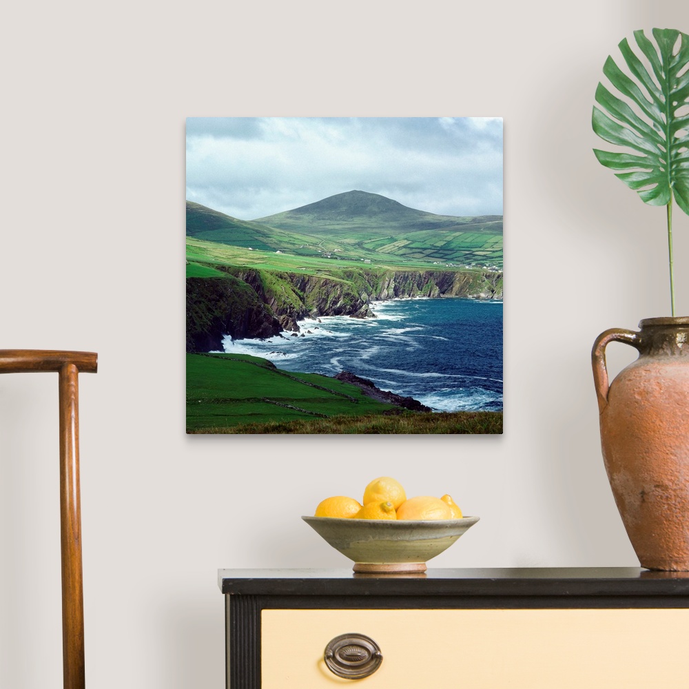 A traditional room featuring Ireland, County Kerry, Dunmore Head, coastline