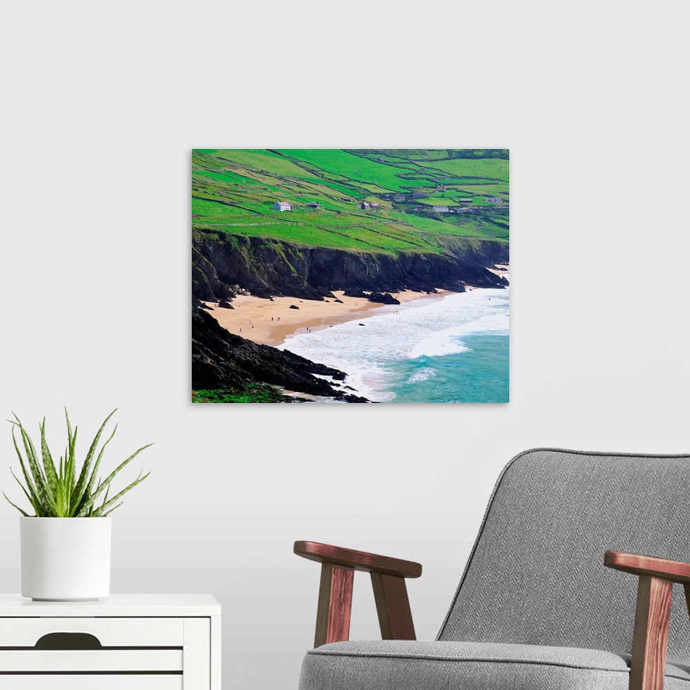A modern room featuring Ireland, County Kerry, Slea Head, the south west point of the peninsula