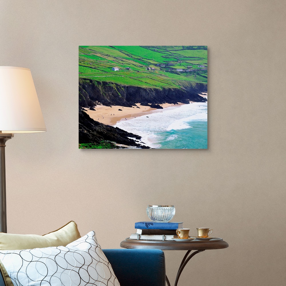 A traditional room featuring Ireland, County Kerry, Slea Head, the south west point of the peninsula