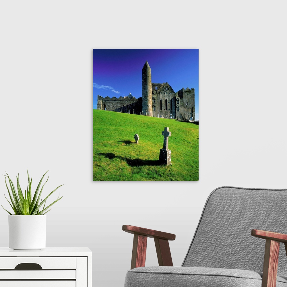 A modern room featuring Ireland, County Tipperary, Rock of Cashel, a spectacular complex of Medieval buildings