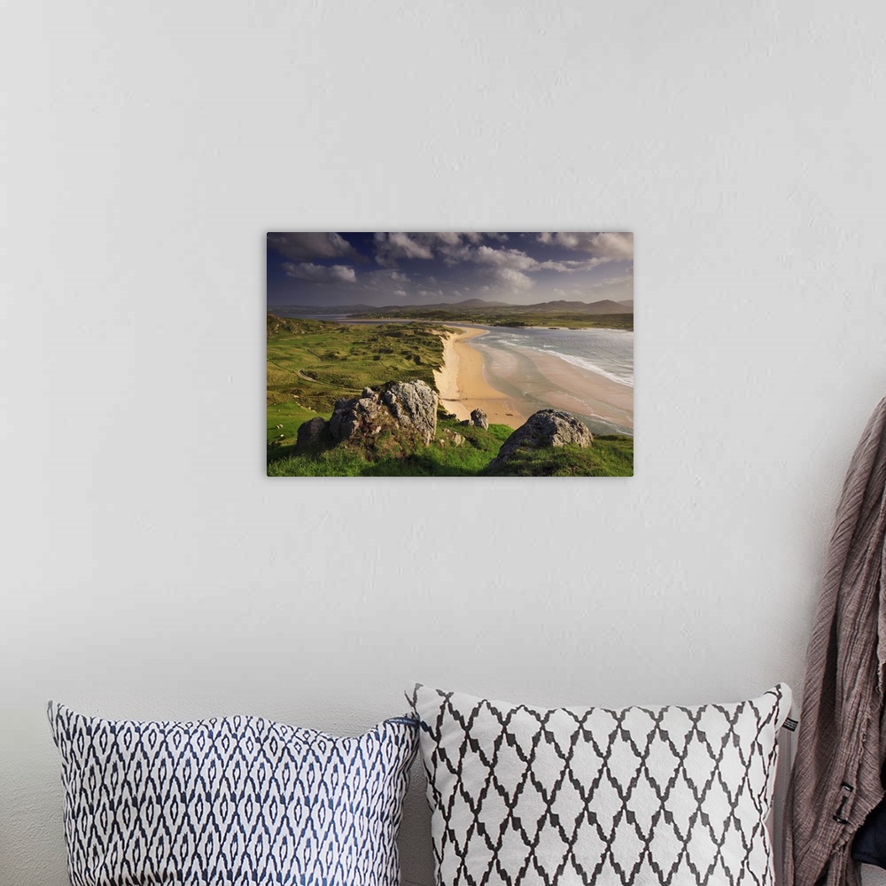 A bohemian room featuring Ireland, Donegal, Inishowen Peninsula, Landscape at Five Fingers Strand beach
