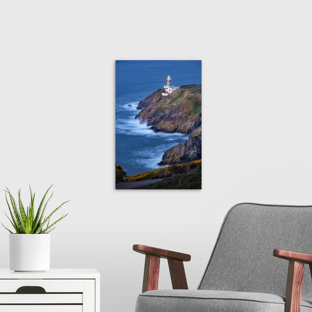 A modern room featuring Ireland, Dublin, The Baily Lighthouse is a lighthouse on the southeastern part of Howth Head.