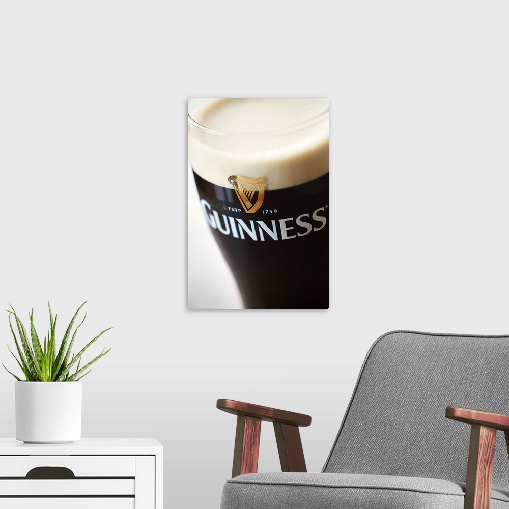 A modern room featuring Ireland, Pint of Guinness, stout beer