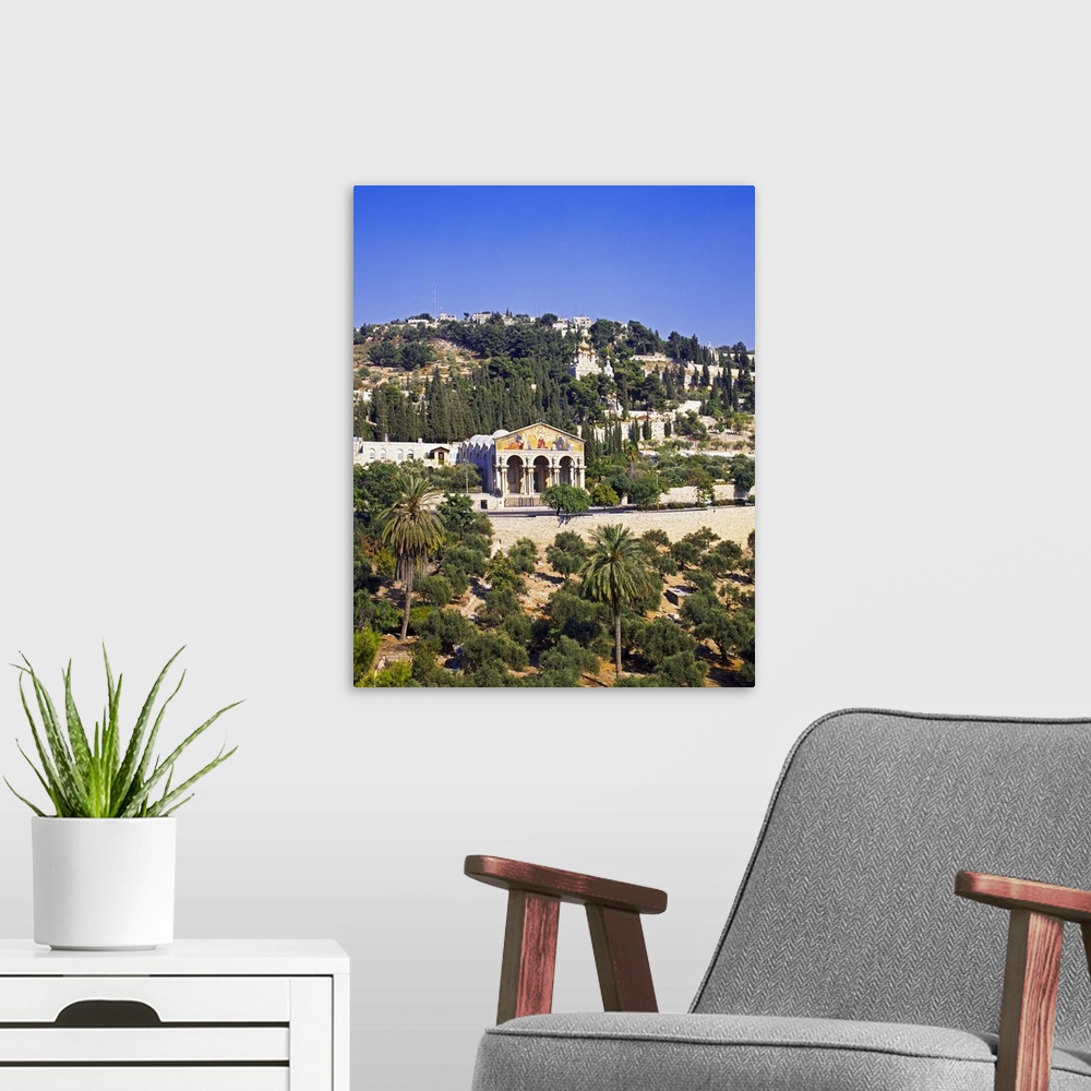 A modern room featuring Israel, Jerusalem, Middle East, The Church of All Nations and the Mount of Olives