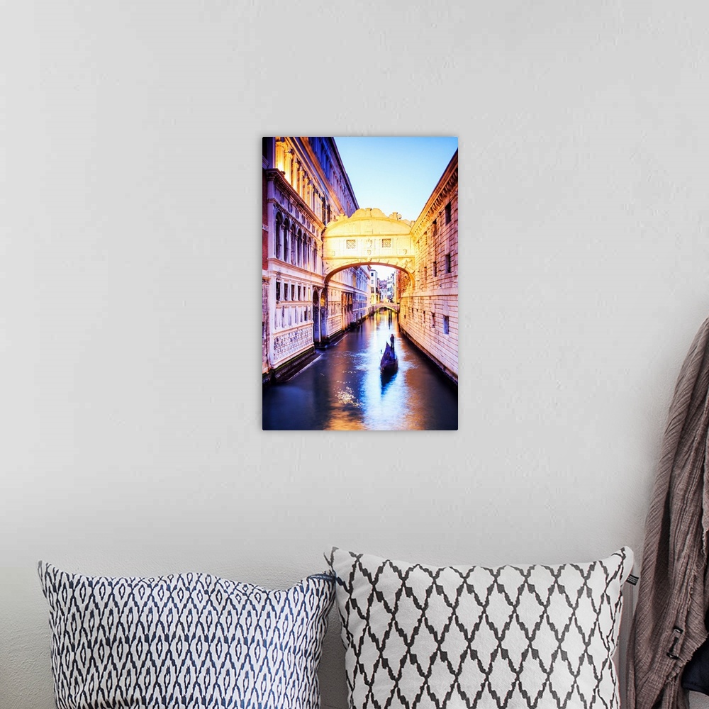 A bohemian room featuring Italy, Veneto, Venetian Lagoon, Adriatic Coast, Venezia district, Venice, Bridge of Sighs, Ponte ...