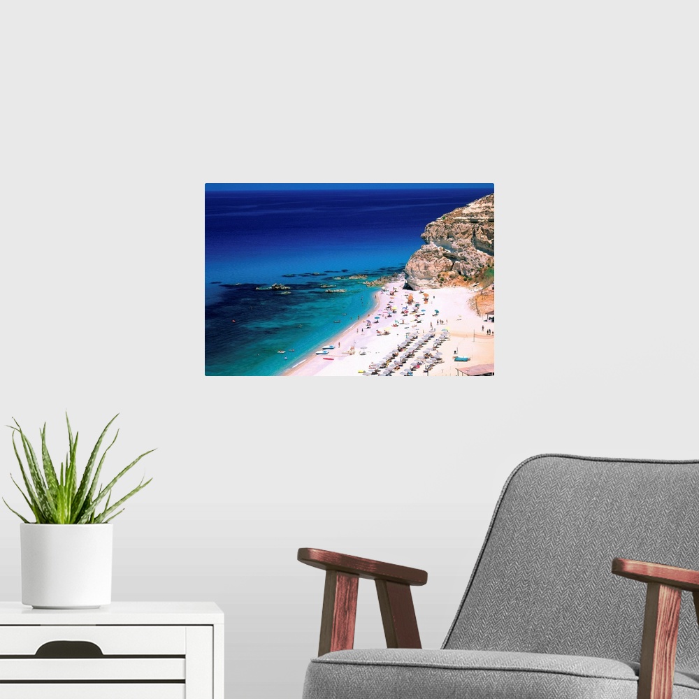 A modern room featuring Italy, Calabria, Tropea, Santa Domenica, Riaci beach