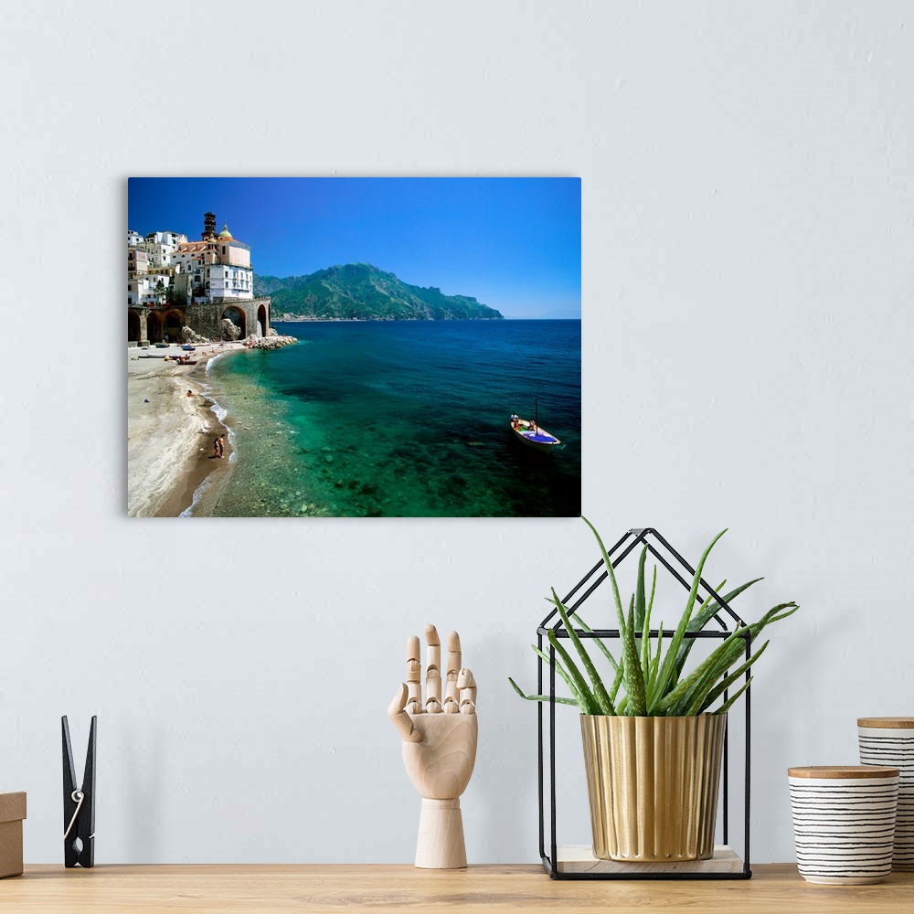 A bohemian room featuring Italy, Campania, Atrani, Amalfi coast