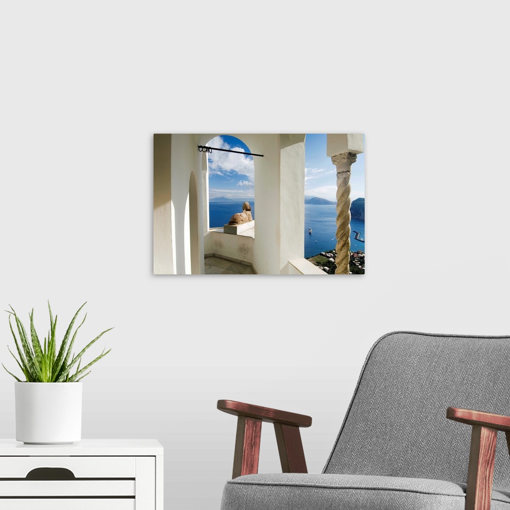 A modern room featuring Italy, Campania, Capri, Anacapri village, Villa San Michele (Axel Munthe)