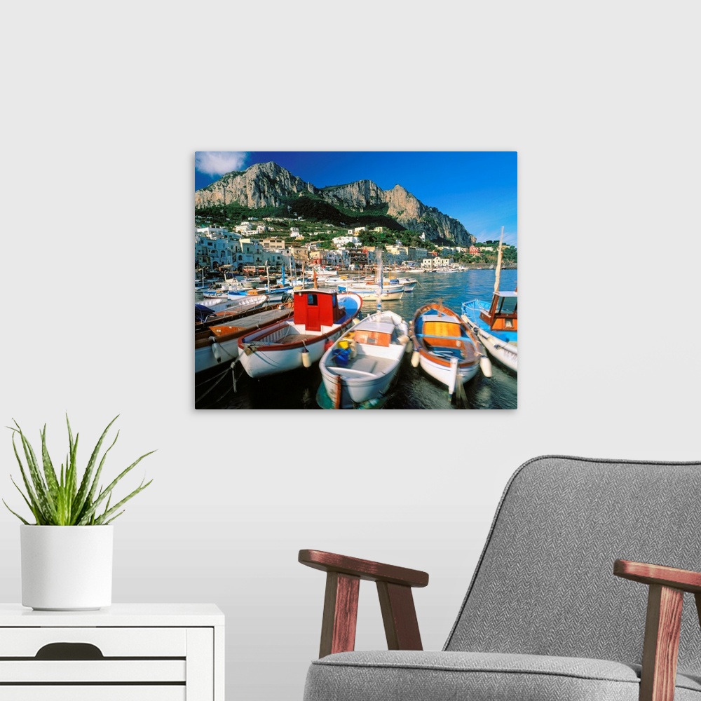 A modern room featuring Italy, Campania, Capri, Marina Grande