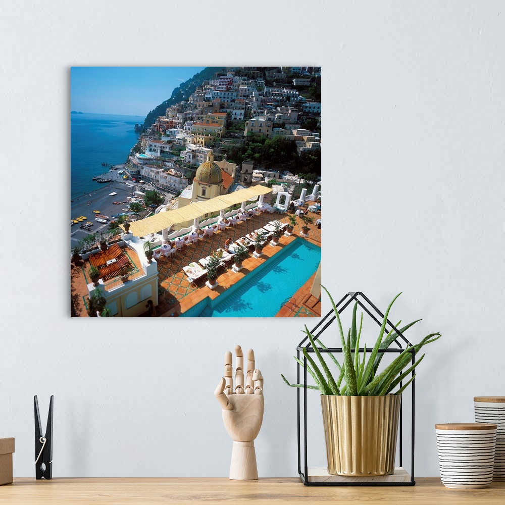 A bohemian room featuring Italy, Campania, Positano, Amalfi Coast, Hotel Le Sirenuse, terrace