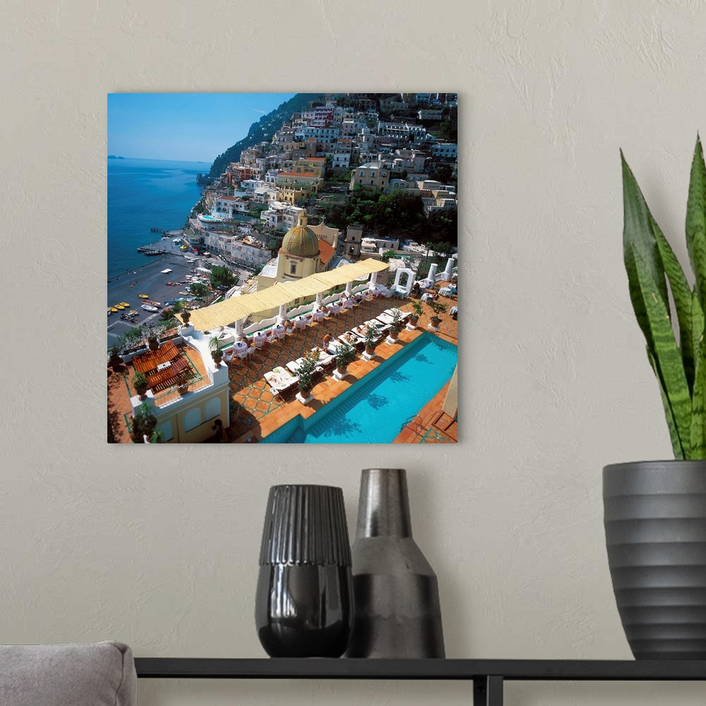A modern room featuring Italy, Campania, Positano, Amalfi Coast, Hotel Le Sirenuse, terrace