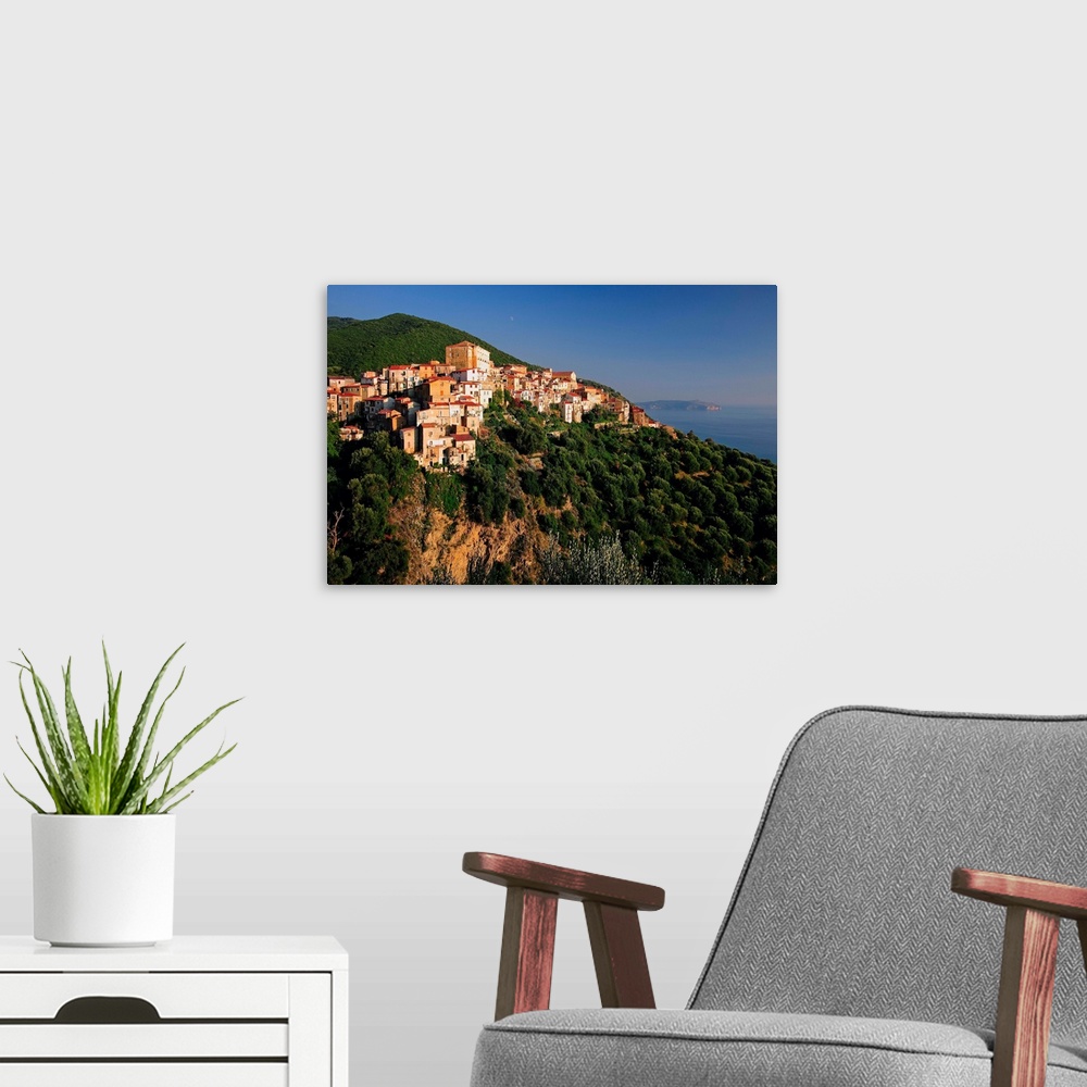 A modern room featuring Italy, Campania, Tyrrhenian coast, Cilento, Pisciotta