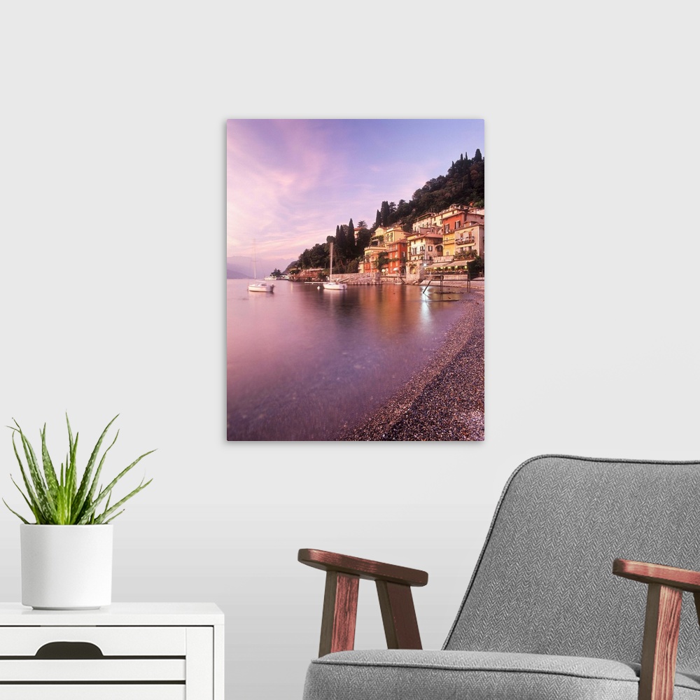 A modern room featuring Italy, Como Lake, Varenna town