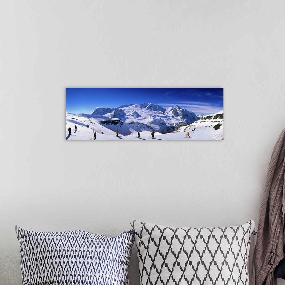 A bohemian room featuring Italy, Dolomites, Marmolada, Marmolada mountain, ski slope