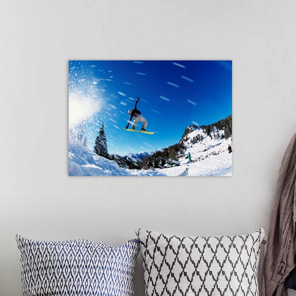 A bohemian room featuring Italy, Italia, Veneto, Snowboarding on Monte Civetta