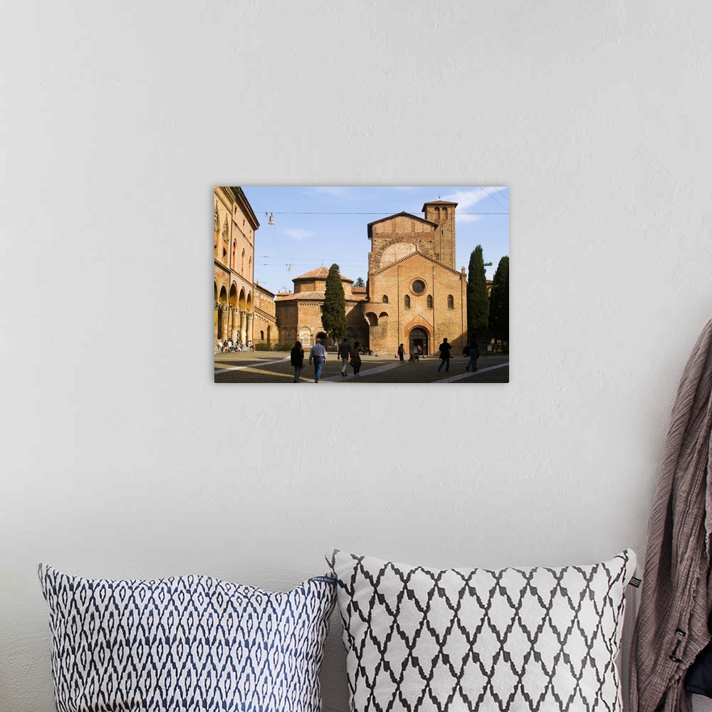 A bohemian room featuring Italy, Emilia-Romagna, Bologna, Piazza Santo Stefano, Basilica di Santo Stefano
