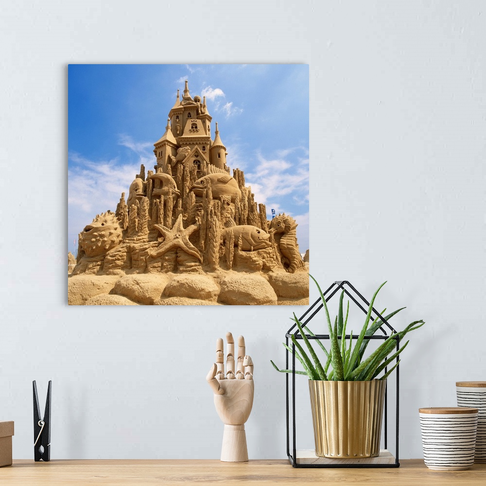 A bohemian room featuring Italy, Emilia-Romagna, Cervia, World Sand Sculptures Championship