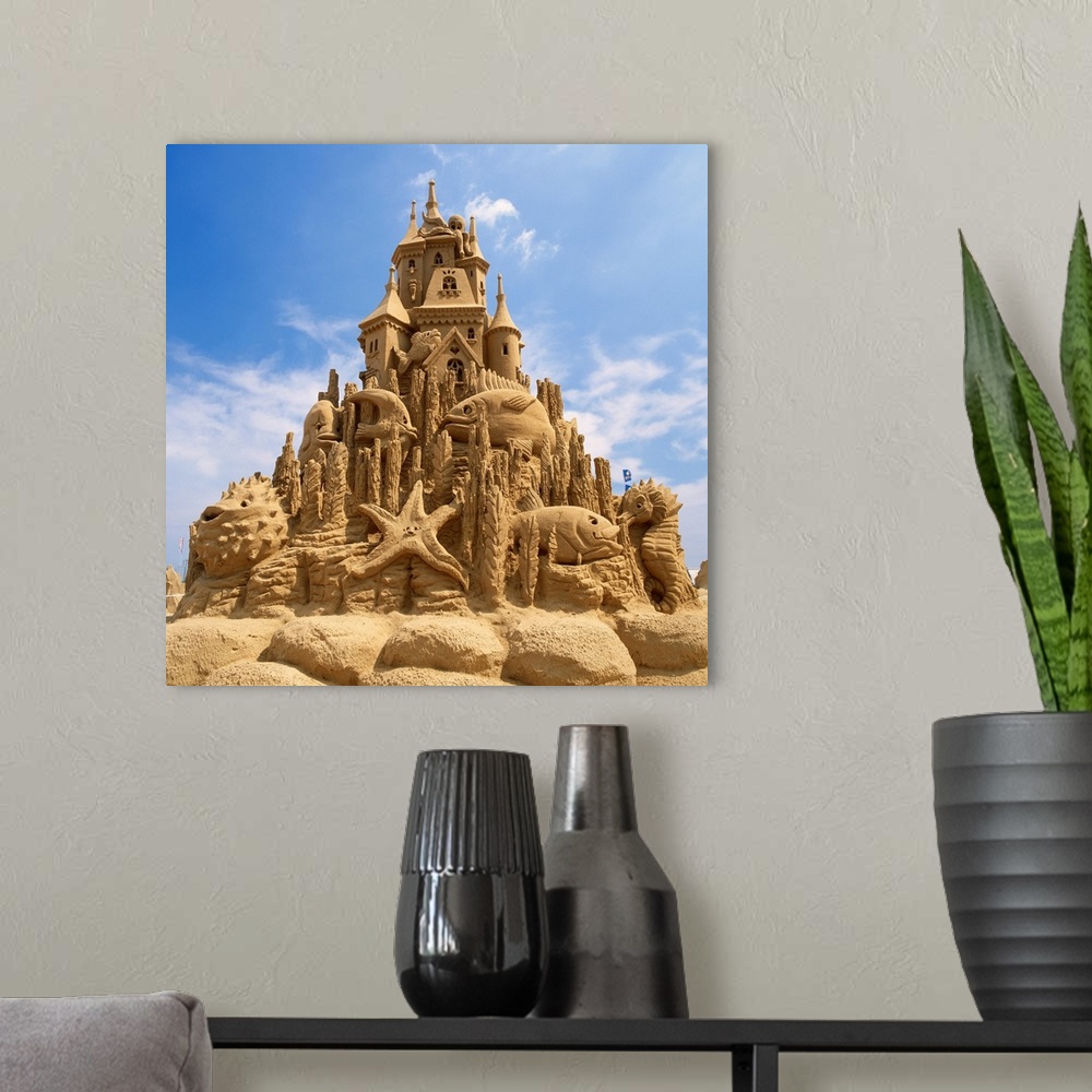 A modern room featuring Italy, Emilia-Romagna, Cervia, World Sand Sculptures Championship