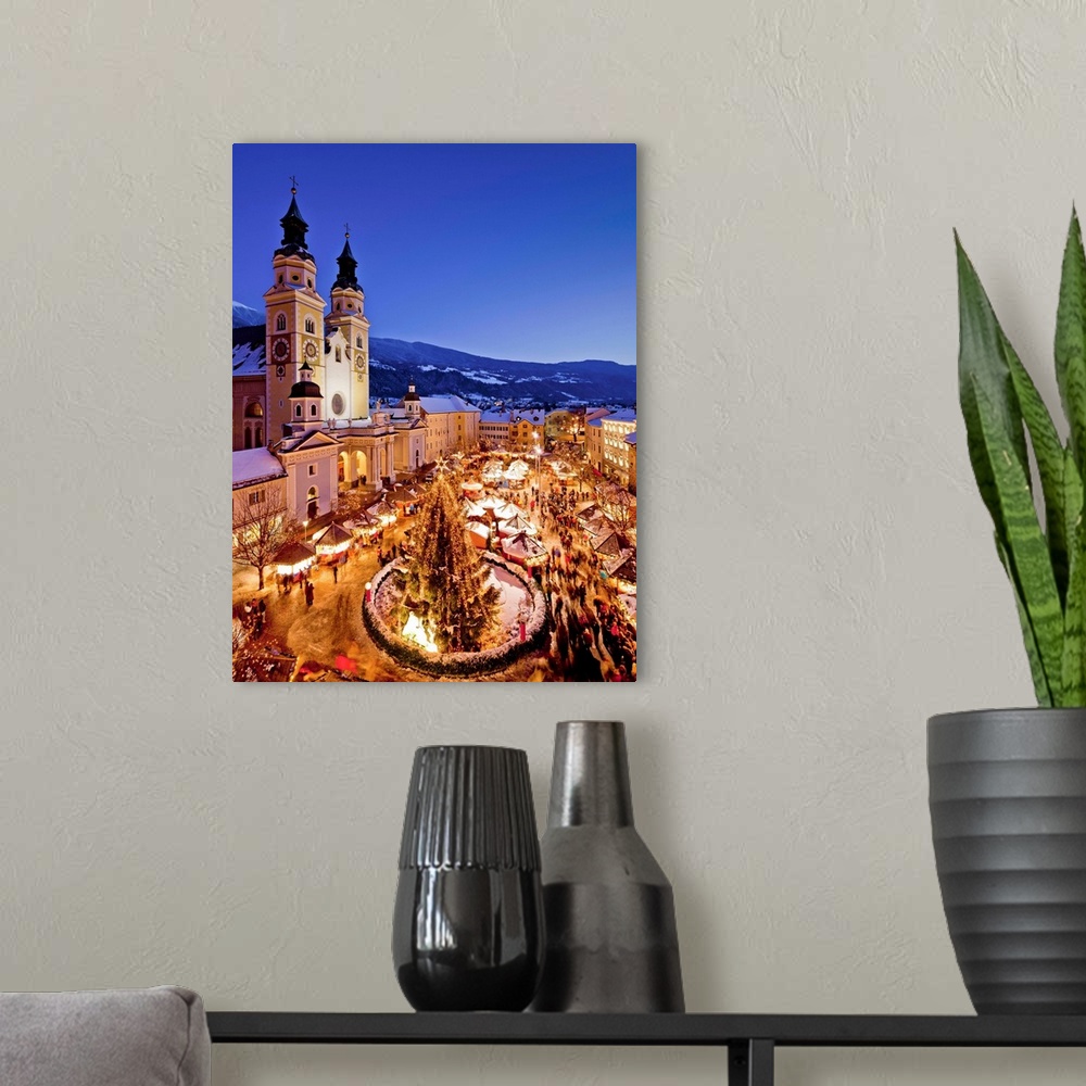 A modern room featuring Italy, Isarco Valley, Bressanone, Piazza Duomo, Christmas market