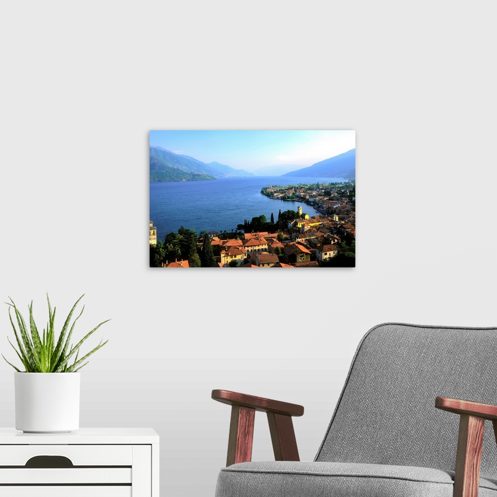 A modern room featuring Italy, Lake Como, Gravedona
