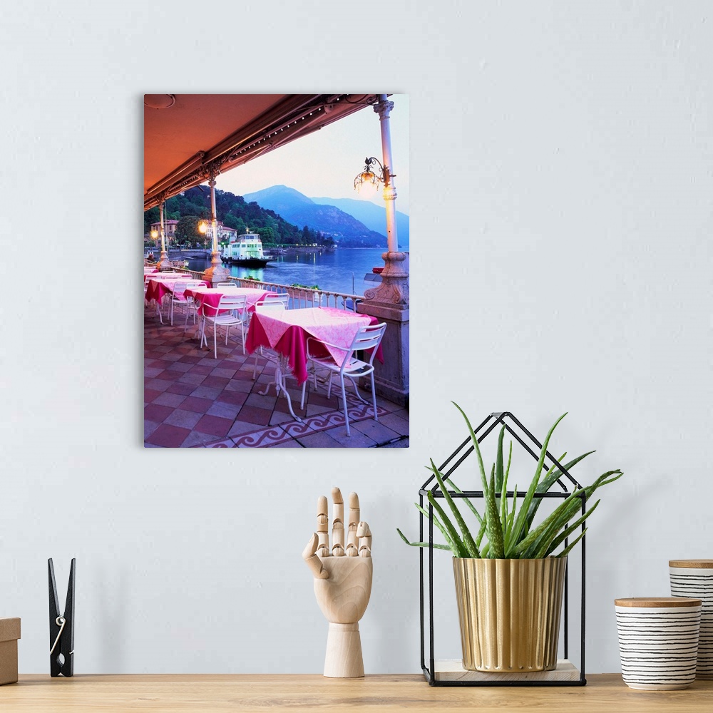 A bohemian room featuring Italy, Lake Como, Lake front