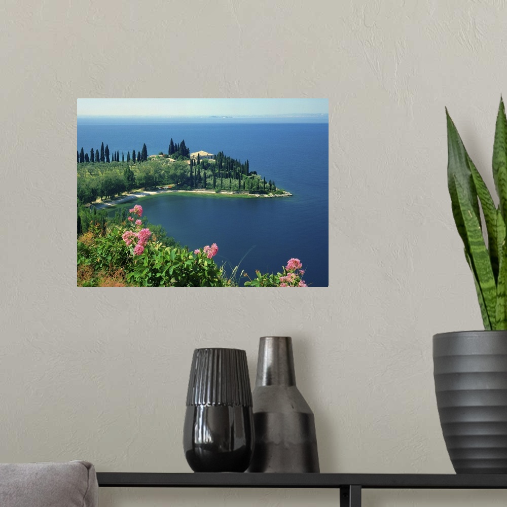 A modern room featuring Italy, Lake Garda, Punta San Vigilio, Baia delle Sirene