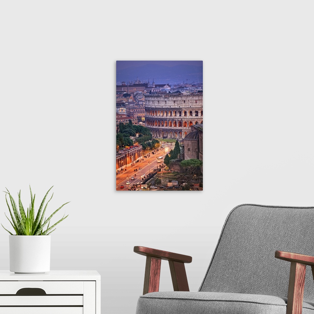 A modern room featuring Italy, Latium, Mediterranean area, Rome, Roman Forum, Colosseum