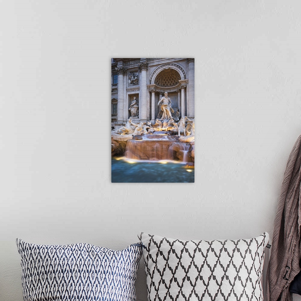 A bohemian room featuring Italy, Latium, Mediterranean area, Rome, Trevi Fountain