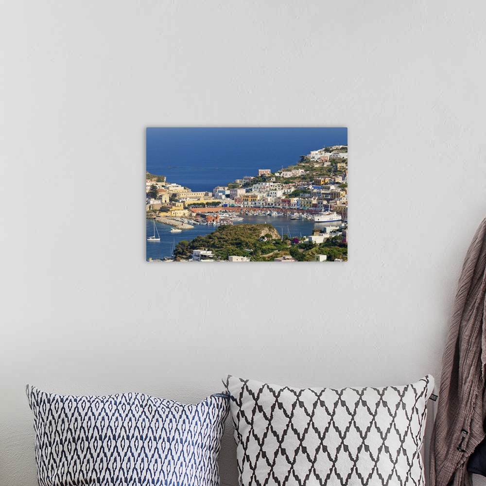 A bohemian room featuring Italy, Latium, National Park of Circeo, Tyrrhenian coast, Isole Ponziane, Ponza