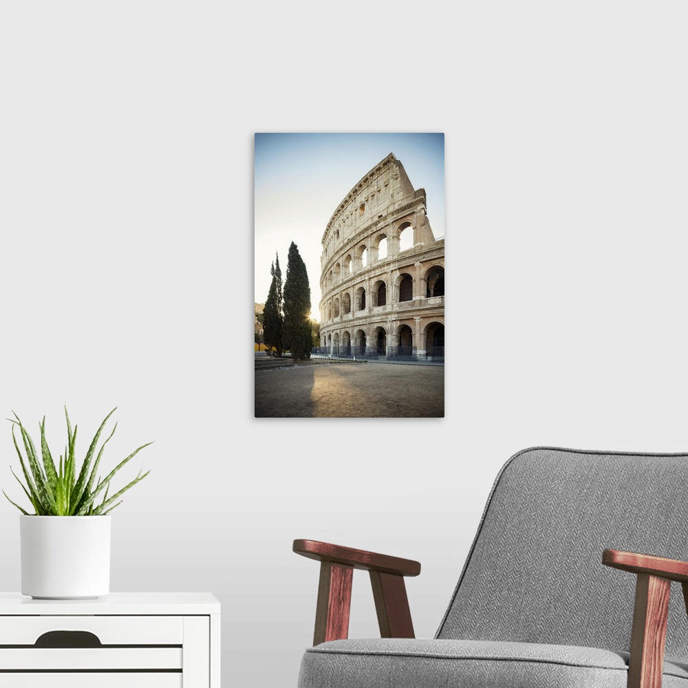 A modern room featuring Italy, Latium, Roma district, Rome, Colosseum