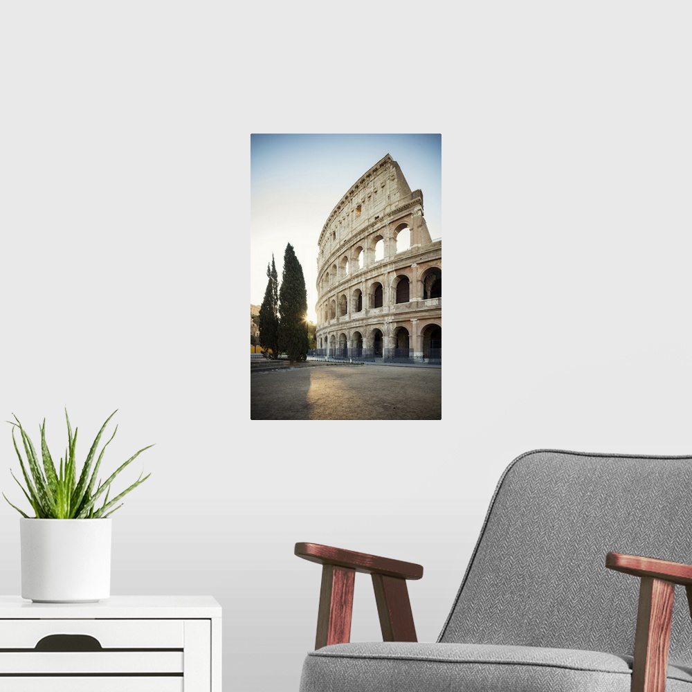 A modern room featuring Italy, Latium, Roma district, Rome, Colosseum