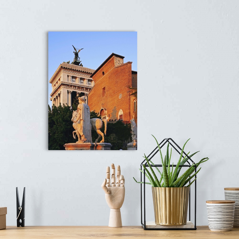 A bohemian room featuring Italy, Latium, Seven Hills of Rome, Rome, Capitoline Hill, Ara Coeli and Vittoriano
