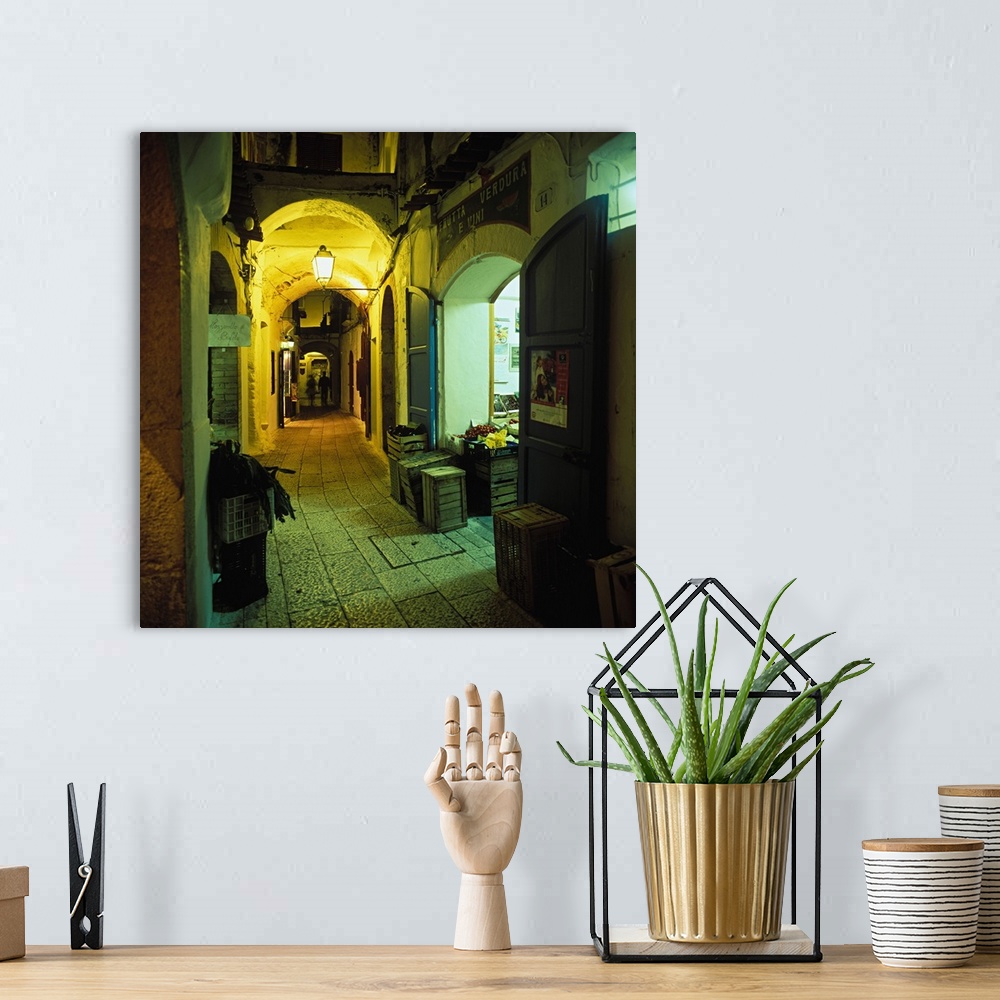 A bohemian room featuring Italy, Latium, Sperlonga, Alley in the centre of the town