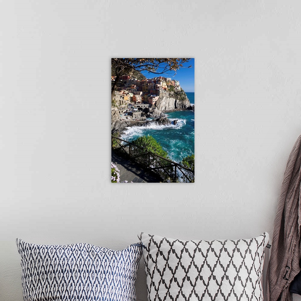 A bohemian room featuring Italy, Liguria, Ligurian Riviera, Riviera di Levante, Cinque Terre, Manarola