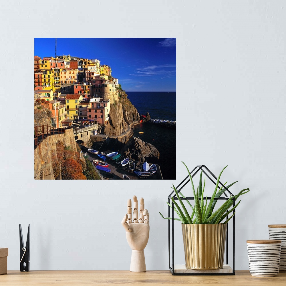 A bohemian room featuring Italy, Liguria, Manarola