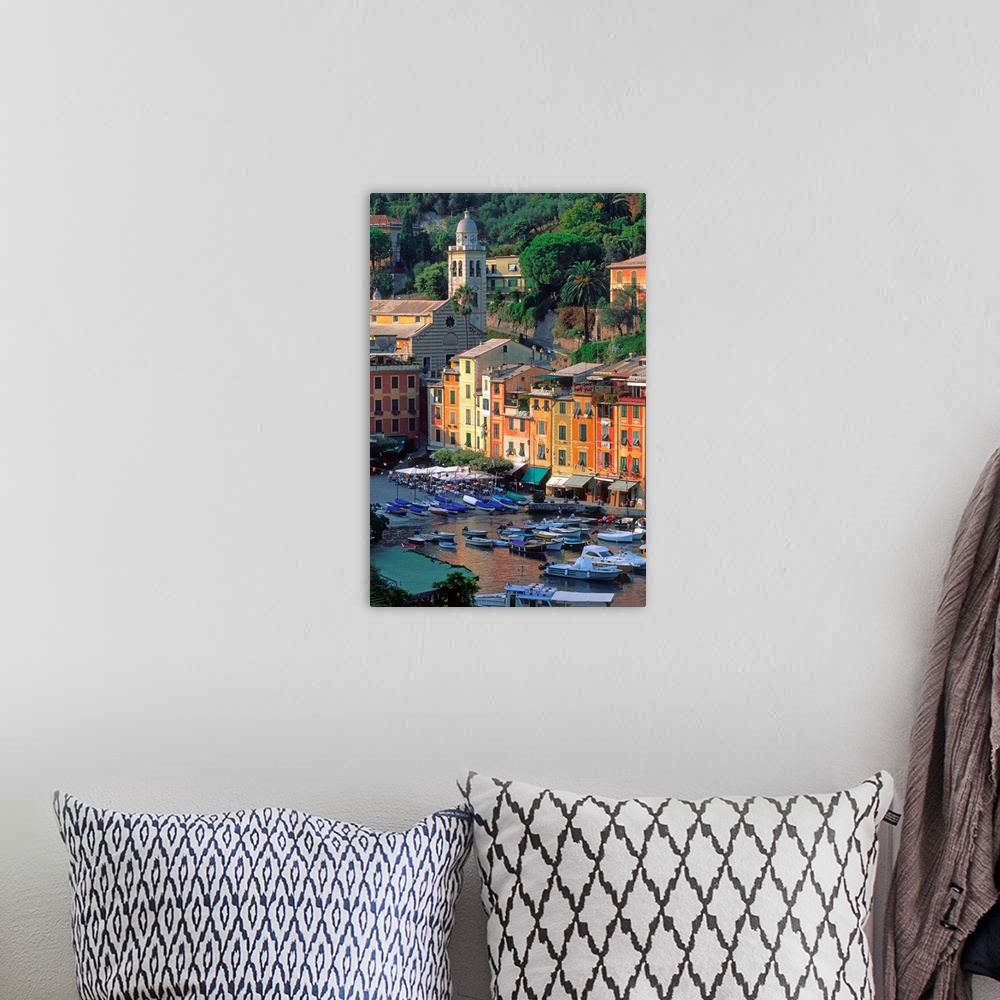 A bohemian room featuring Italy, Liguria, Portofino, The small harbor