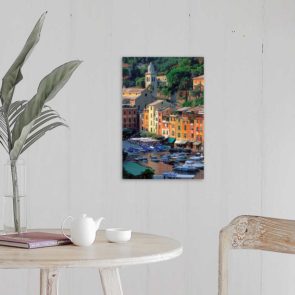 A farmhouse room featuring Italy, Liguria, Portofino, The small harbor