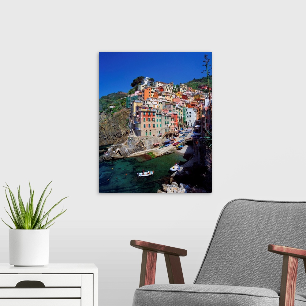 A modern room featuring Italy, Liguria, Riomaggiore