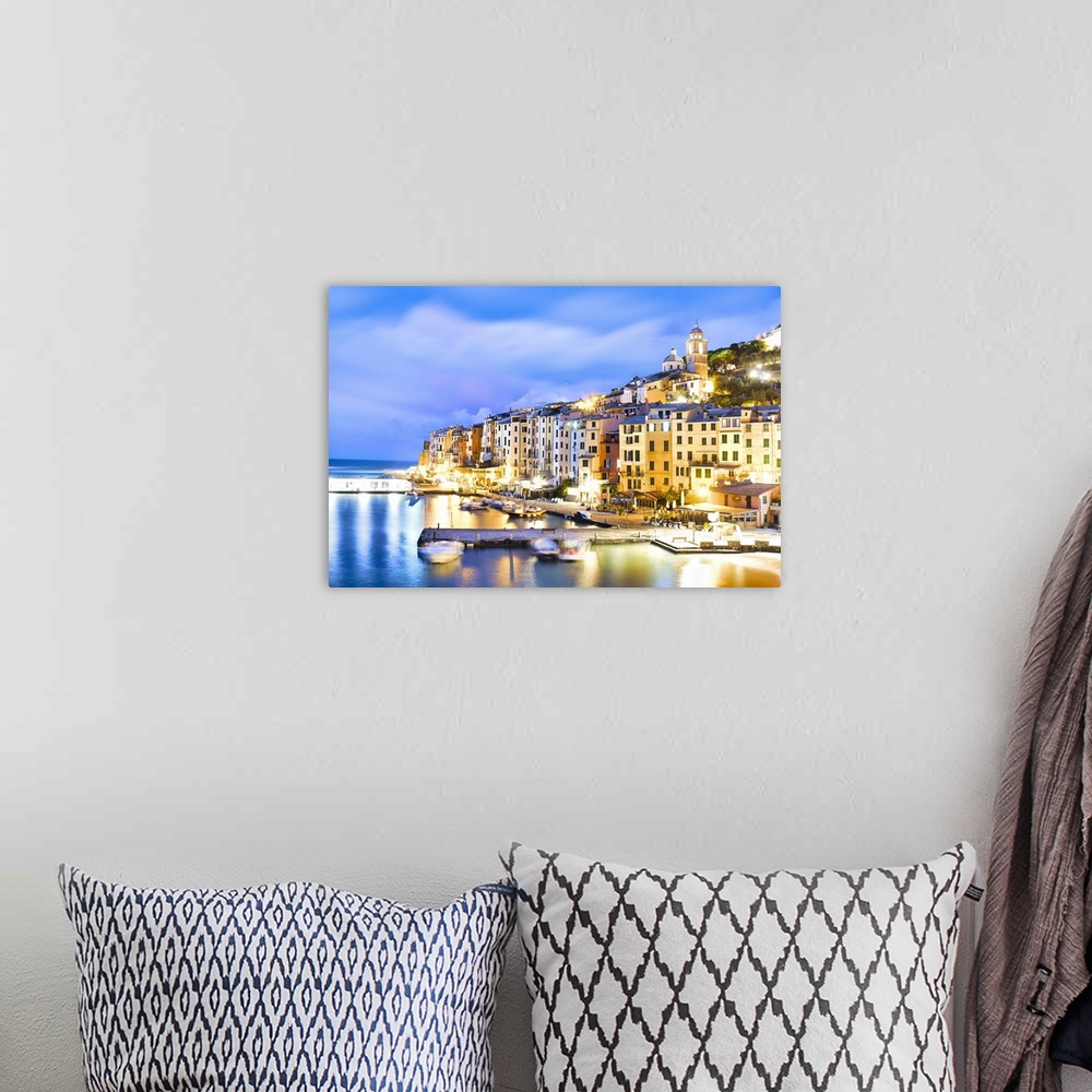 A bohemian room featuring Italy, Liguria, La Spezia district, Riviera di Levante, Portovenere, Mediterranean sea, Ligurian ...