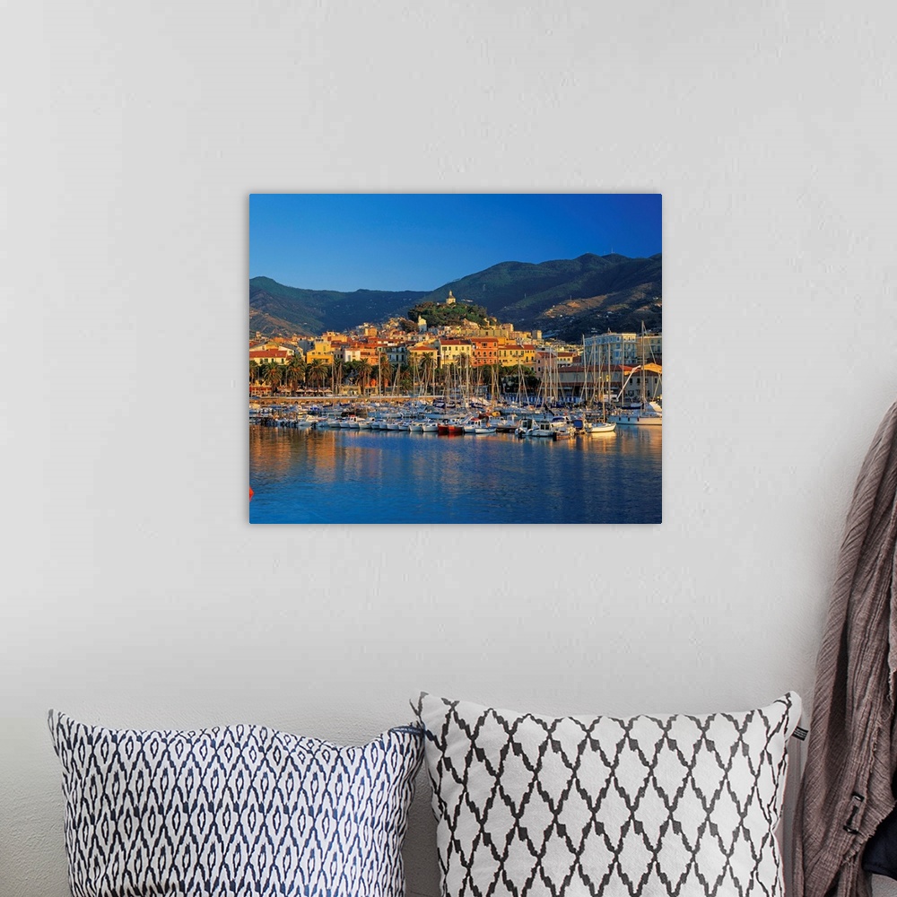 A bohemian room featuring Italy, Liguria, San Remo, The harbor